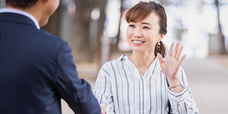 初対面の男女のイメージ